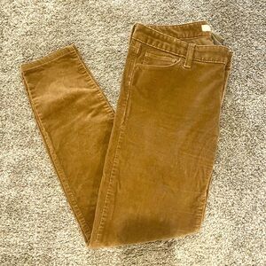 Banana Republic Womens Corduroy Pants Stretch Slim - Tan